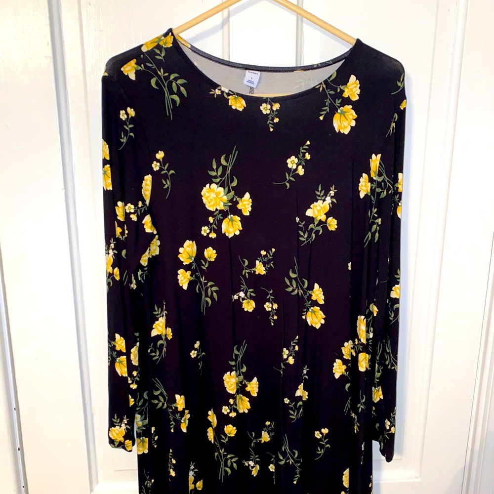 Old Navy Long Sleeve Swing Dress